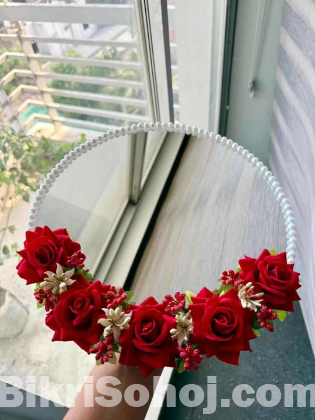10 inch floral decorative mirror